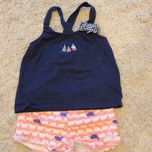 Janie and Jack tank and shorts